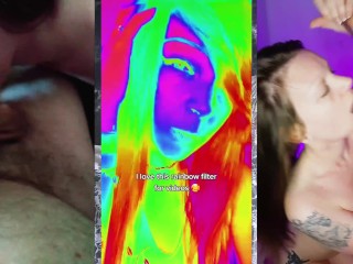 Performing TikTok Dance And Skits on Social_Media, while having sex on the sides.