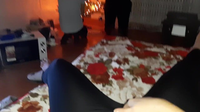 My step-mother and step-sister decorate the Christmas tree, and I masturbate - IkaSmokS