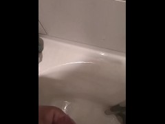 Solo busting a load in the shower