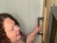 Hot wife servicing at the glory hole bbw ssbbw cumslut