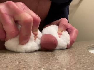 Big dick fucking snowballs to huge load orgasm. A lot ofprecum, load_of sperm
