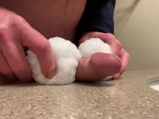 Big dick fucking_snowballs to huge load orgasm. A lot of precum, load of_sperm
