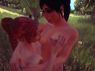 Jungle Life Lesbian Wild_Nipple Sucking