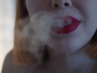 My first ever smoking video +blowjob