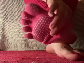 Hot Milf Toe Sock Removal and SlidesDangle