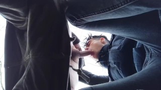 Cum Mouth View From Below Of Cock Sucking Until Cum Drips Out Of Mouth