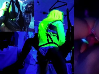 @SexyNeonKitty Cosplay pegging fucking Spiderman's ass_on Chaturbate Live