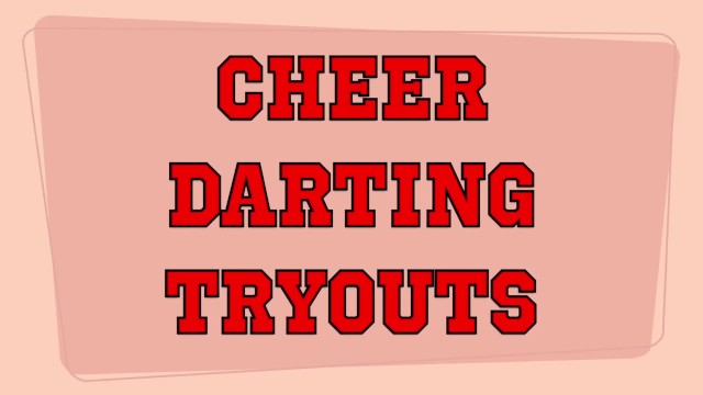 Cheer darting tryouts with Nadia White, Christina Carter and Nyssa Nevers