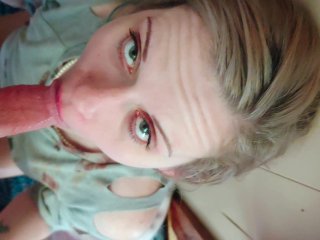 Daddy Extreme Facefucks Cute Blonde Milf With Big Hard Cock