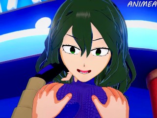 My Hero Academia Hentai: Setsuna Tokage Offers a_Blowjob to Deku