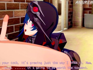 Raven From Honkai Impact3rd Offers You A Sloppy Blowjob With Her Sexy Costume