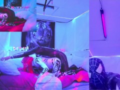 @SexyNeonKitty Spider-Gwen Anti-Gwen Blowjob Squirting Fucked by Spiderman Chaturbate Live Show