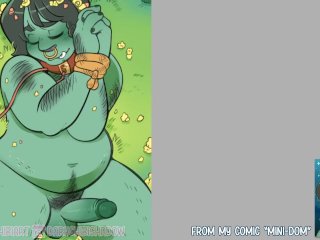 (Drawing Timelapse) Cute Chubby Orc Guy Shows Off For His Fairy Dom…