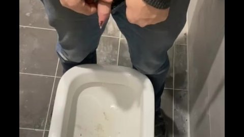 Man On Toilet Porn - Peeing In Toilet Gay Porn Videos | Pornhub.com