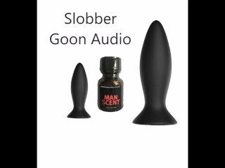 Erotic Audio Drooling Goon Wanks With Plug Up Ass