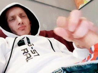 Horny Hoodie Handjob