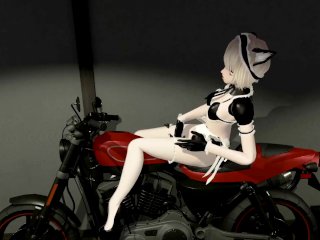 Hello Moto! Bike_Sexy Solo Action! Waifu Emy_Is Riding_on the Storm!