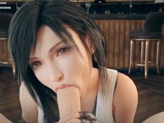 The Hair Simulation On This Tifa_Blowjob Is Top Notch