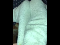 Smelly dirty white socks (sockjob POV)
