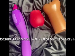 Subscribe to see me cum with my three favorite toys