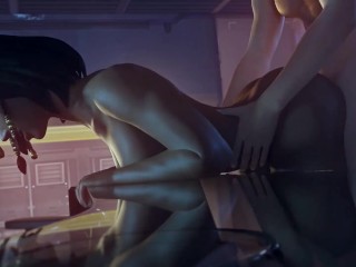 BendingPharah Over And Fucking Her Tight Hole