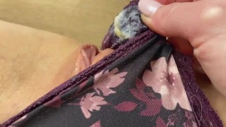 Wet Panties POV Of Super Creamy Pussy And Filthy Soiled Panties