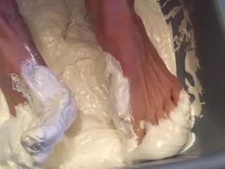 Size 7 Feet TOTALLY COVERED in_Sticky Marshmallow_Fluff