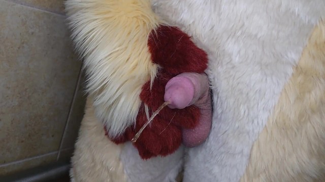 Pissing And Cumming For You In Fursuit 8893