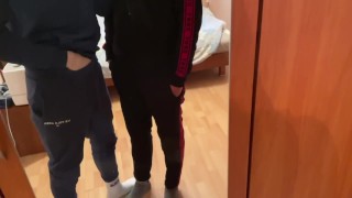 Russian Men In Athletic Clothing