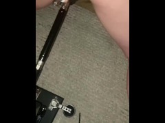 Fuck machine - ass slapping spanking flogging dildo double penetration