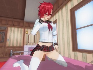 3D Hentai Schoolgirl Cums On Classmate Dick