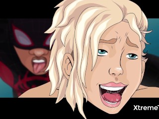Miles morales fucking hard Gwen Stacy - Spiderman multiverse ofsex