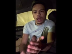 Jerking dl bro off in the car 