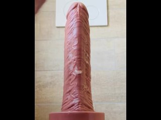 Prostate Milking on Massive Anal Toy and Ballstretching_to Series of Cumshot