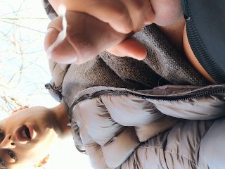 Jerk Off Outside - Pov View From Below