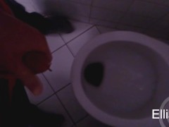 Cumshot in the toilet