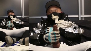 Huge Cock A Hentai Baseball Player Masturbating While Licking Dirty Football Socks
