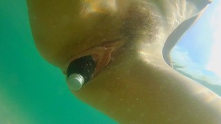 Masturbate Underwater PUSSY PUSH EXERCISES NAKED IN PUBLIC