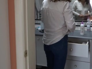 Beautiful 58-Year-Old Latin Mother Shows Off In Front Of Her Stepson To Turn Him On And Make Him Fuc