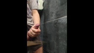 Very big load like from Hentai - Cumshot in shower 