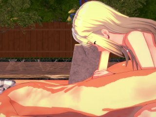 Lucy Heartfilia Sucks Natsu's Dick