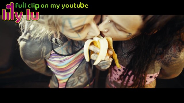 BANANA ASMR - FREE Youtube channel   Film by: Lily Lu / Model: Anuskatzz   Em / Tattoo ink SFW