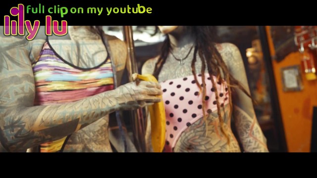 BANANA ASMR - FREE Youtube channel   Film by: Lily Lu / Model: Anuskatzz   Em / Tattoo ink SFW