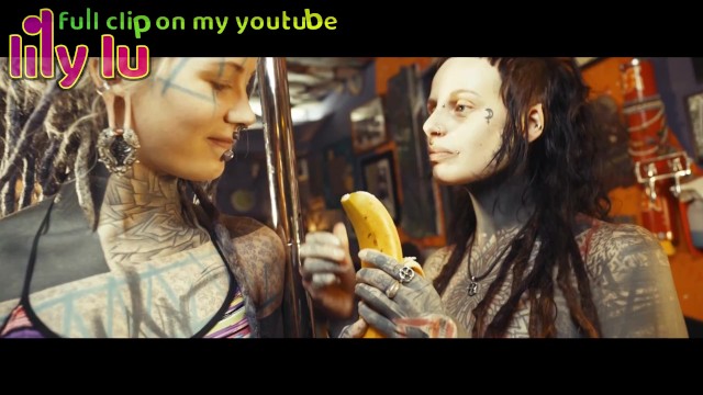 BANANA ASMR - FREE Youtube channel   Film by: Lily Lu / Model: Anuskatzz   Em / Tattoo ink SFW