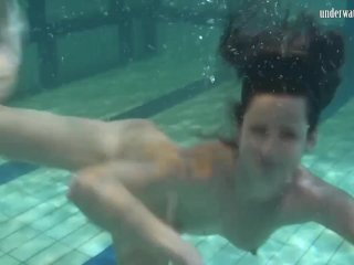 Babes Swim Strip And Have Fun Underwater