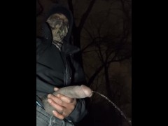 BBD Pissing In Public Woods
