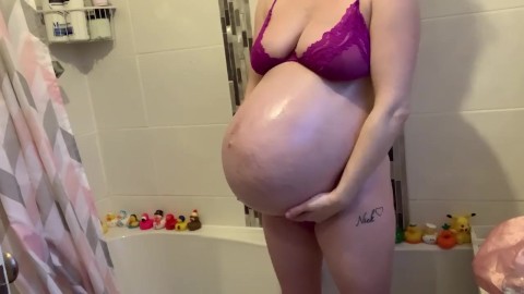 Big Pregnant Belly Progress - Pornhub.com