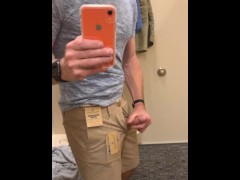 Jerking off in the locker room and cumming in my shoe.