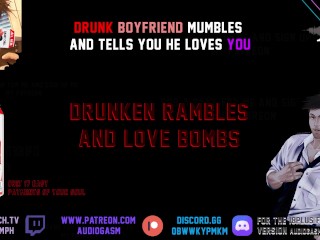 Daddy can't handle his drinks, Asmr, soft, nsfw, mouth sounds, DD LG,daddy moans.audiogasm.