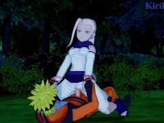 Ino Yamanaka and Naruto Uzumaki have deep sex in a park at night. - Naruto Hentai